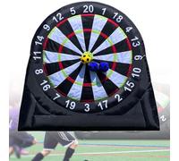 Inflatable Soccer Dart Board Game with Sticky Balls and Air Pump for Outdoor Sports and Indoor Activities