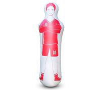 Inflatable soccer dummy,kids Boxing bag,Inflatable dummy,inflatable Soccer Dummy Goalkeepr Air Mannequin Free Kick Defender Wall Goalkeeper Defender Training for Children Adult (Red 160cm)