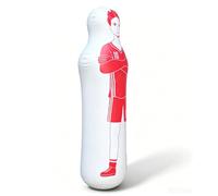 Inflatable Soccer Goalie Dummy with Weighted Base Durable PVC Portable Training Mannequin for Youth Soccer Practices 63" Tall (Red)