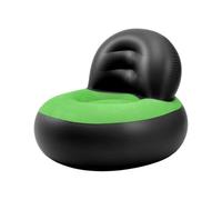 Inflatable Sofa Chair Lounger Blow Up Couch Camping Outdoor Gaming Seat Air Bed Black + Green