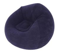 Inflatable Sofa, Flocking Inflatable Couch, Air Sofa Inflatable Couch for Adults for Indoor Living Room Bedroom Reading Room Office Balcony,Outdoor Travel Camping,Dark Blue