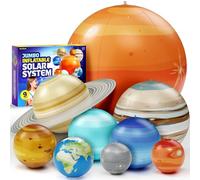 Inflatable Solar System Planets for Kids - Science Toys - Boys Room Decor Ceiling - Space Gifts - Outer Space Themed Party Decorations - Astronomy Gifts for Kids Ages 5-7, 6-8, 8-12 Years Classroom