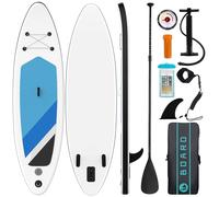 Inflatable Stand Up Paddle Board 10'5''×30''×6'', SUP Inflatable Paddle Boards Ultra Light Surfing Board Kit for Adults, Set with Adjustable Paddle Hand Pump Fin Backpack Phone Case Repair Kit