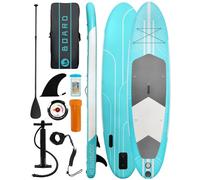 Inflatable Stand Up Paddle Board 10'6"×31"×6", Double layer PVC Max 140KG Load SUP Paddle Board with Accessories Waterproof Cell Phone Bag, Excellent Paddleboards for Adults/Youth/Beginners/Advanced