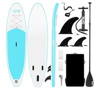 Inflatable Stand Up Paddle Board, 10'x30"x6" SUP Paddle Board, Ultra-Light Inflatable Board, Incl Inflatable Stand Up Paddleboard/Adj Paddle/Pump/Backpack/Leash/3 Fins/Non-Slip Deckpad/Repair Kit