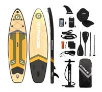 Inflatable Stand Up Paddle Board, Premium SUP Board Set with Camera Mount, Adjustable Paddle & Full Accessories, Lightweight Portable Paddleboard for Beginners & Advanced Paddlers (Dune Ripple)