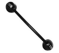 Inflatable Strongman Barbell - Black Inflatable Barbell With '1 Ton' on Each End - Length 120cm (47") - Perfect for Any Fancy Dress Event - Pack of 6