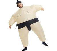 Inflatable Sumo Wrestler Costume, Adult and Kids Size, Party Cosplay Halloween Fancy Dress Outfit (kid)