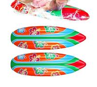 Inflatable Surfboard - 2 Pieces Portable Pool Toys - Surfboard for Games and Outdoor Water Party Decoration at the Beach Pool and Outdoor Garden