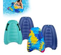 Inflatable Surfboard With Handles, 2PCS Summer Water Toys For Beach Pool, Safe Floating Surf Mat For Swimming Learn To Surfing Water Fun Lightweight Boogie Board For Adults Beach Must Haves