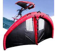 Inflatable Surfing Wing with Window for Handheld Wing Foiling and Kitesurfing on Water Boards