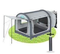 Inflatable SUV Tent for Camping, Large Quick Setup Blow Up Tents, 6-Person Tent with Detachable Car Attachment, Hatchback Tents with Storage Bag &Projection Screen, Waterproof SUV Awning for Travel