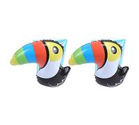 Inflatable Swim Arm Band Cute Toucan Pattern PVC Non- Inflatable Swimming Arm Sling for 3 to 6 Years Old Children Beginner