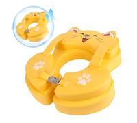 Inflatable Swim Float - Pool Ring with Safety Harness | Soft PVC Construction, Supportive Seat with Backrest Leg Holes, Lightweight and Portable, Pools Beaches 15.75x15.75x3.94 in