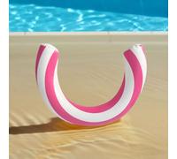Inflatable Swim Pool Noodles Curved Float Water Fun for Garden Pools，pink