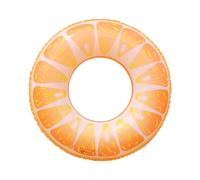 Inflatable Swim Ring, Thickened PVC Pool Float Tube Fruit Print Lightweight Portable Leak Resistant Swimming Ring Summer Pool Accessories, For Swimming Area Beach Lake Party Teens Adults