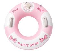 Inflatable Swim Ring With Dual Handles, PVC Pool Tube, 3 Sizes