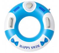 Inflatable Swim Ring With Dual Handles, PVC Pool Tube, 3 Sizes