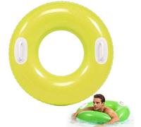 Inflatable Swim Ring with Handle Pool Float | Outdoor Float Ring For Adults During Summer Holidays And Trips To The Beaches As Well As Sea Bath Water Parks Parties