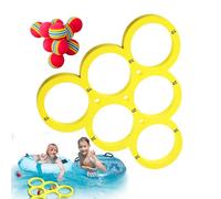 Inflatable Swim Tube - Floating Game Equipment, EVA Ball Set | Backyard Pool Throw, Outdoor Splash Sports Contest, Engaging Group Activity Challenge For Kids, Friends, Swimmers, Adults, Summer Events