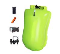 Inflatable Swimming Boat 2-in-1 With 28L Waterproof Bag - Adjustable Shoulder Straps For Beach Water Sports, Surfing & Snorkeling, Includes Safety Whistle, Phone Bag & Earplug, 450g Weight