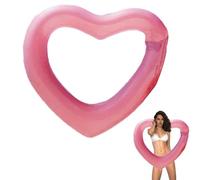Inflatable Swimming Float,Heart Shaped Pool Float Sun Loungers Tube - Water Fun Heart Float Summer Swimming Tube for Pool Beach Hen Party