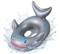 Inflatable Swimming Floaties Rings, Shark Swimming Ring, Shark Shaped Pool Float, Rubber Ring, Inflatable Rings, Swim Tube Ring for Summer Beach Water Party Toys Gift