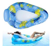 Inflatable Swimming Islands for Adults, Inflatable Pool Lounger Mat - Swimming Mat Lounger for Water Outdoor Garden Lake