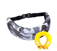Inflatable Swimming Rescue Belt, Manual Inflatable Waist Belt, Reusable Safety Accessories for Kayaking, Boating, Surfing, Paddle Boarding, Sailing and Swimming