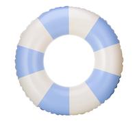 Inflatable Swimming Ring Blue White Stripe Swim Rubber Ring Inflatable Floating Rings Swimming Inflatables For Kids Summer Beach Pool Party