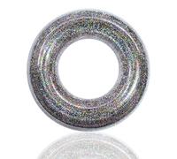 Inflatable Swimming Ring for Adult, Glitter Rubber Ring for Pools, Sequin Inflatable Pool Floats Water Floats Flotation Tubes Rings for Women Girls Summer Beach Swimming Pools Water Party