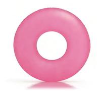 Inflatable Swimming Ring for Kids, Fluorescence Pink Rubber Ring for Pools, Inflatable Pool Floats Water floats for Girls Summer Beach Swimming Pools Water Party