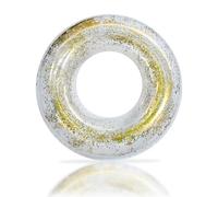 Inflatable Swimming Ring for Kids, Glitter Gold Rubber Ring for Pools, Sequin Inflatable Pool Floats Water Floats Flotation Tubes Rings for Women Girls Summer Beach Swimming Pools Water Party
