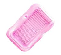 Inflatable Tanning Pool, Floating Lounger Bed, Water Sunbathing Float, Built In Sprayer Cooling System, Sturdy PVC Material Portable Foldable Design for Outdoor Poolside Backyard Beach Lake River Rela