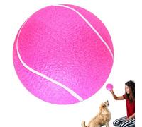 Inflatable Tennis Ball - Inflatable pet chew toy, Giant rubber ball | Large soft rubber tennis toy with a highly flexible, Inflatable Large Tennis Balls for Children, Adult, Pet, 8 inches/20.32cm