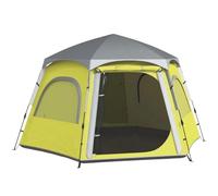 Inflatable Tent, Double Layers With 2 Doors/Windows, Rainfly Tent Pop Up 4 Seasons For Outdoor, Backpacking, Hiking, Camping, Garden