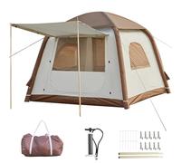 Inflatable Tent for Camping, 2-4 Person Camping Cabin Tents, 4 Season 3000mm Easy Setup Waterproof Windproof Outdoor Sports Air Tent