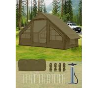 Inflatable Tents for Camping - Easy Blow Up Glamping Tent with Hand Pump, Waterproof PVC Air Inflatable Tent House for Family Weekend Camping