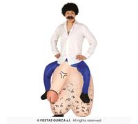 Inflatable Testicles + Fan Adults Novelty Funny Stag Night Fancy Dress Costume