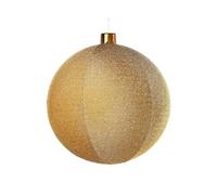 Inflatable Tinsel Christmas Bauble, Gold, 76 cm