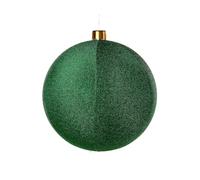 Inflatable Tinsel Christmas Bauble, Green, 76 cm