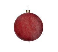 Inflatable Tinsel Christmas Bauble, Red, 66 cm