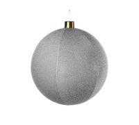 Inflatable Tinsel Christmas Bauble, Silver, 76 cm