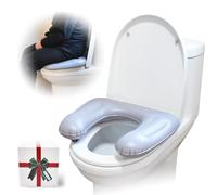 Inflatable Toilet Seat Cushion, Elevated Donut Pillow, Adjustable Toilet Seat, Toilet Support Cushion for Adults, Seniors, Elderly, Disabled, Coccyx Pain Relief.