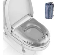 Inflatable Toilet Seat Cushion: Height Adjustable Toilet Seat Cushion PVC Pad Toilet Support Cushion Raised Donut Cushion with Suction Cups, Suitable for Adults, Elderly, Disabled