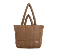Inflatable Tote Bag - Quilted Winter Bag with Soft Padding | Women's Shopper Bag with Lightweight and Fashionable Cushion | Comfortable Hobo Bag, Stylish and Functional Bag for Daily Use, brown, Fare