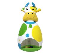 Inflatable Toys | 3D Wobbler Toy,Inflatable Cow Doll Children's Interactive Game for Desk Holiday Classroom Bedroom Travel Birthday Boys Girls Backyard