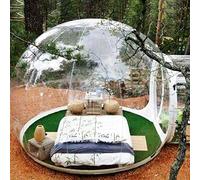 Inflatable Transparent Bubble House Dome Luxury Gazebo 3-5 Persons Tent Rainproof Indoor Outdoor Camping Star Tent,5M vision