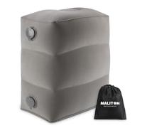 Inflatable Travel Foot Rest Pillow, Kids Airplane Bed, Adjustable Height Leg Pillow for Air Travel, Make a Flat Bed for Toddlers, Great for Airplane, Train, Small Size(Grey, 1 Pack