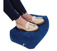 Inflatable Travel Footrest Support Cushion Comfort and Posture, Ideal for Air, Rail or Car Travel Helps Support Legs on Long Journeys Reduces the Pressure on the Legs and Feet Inflates Easily